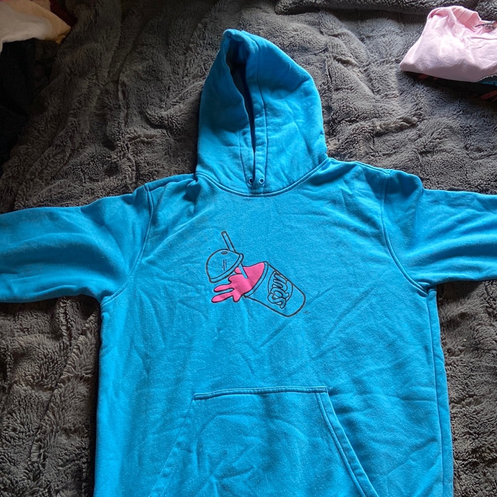 Blue adidas x The Simpson slurpy hoodie